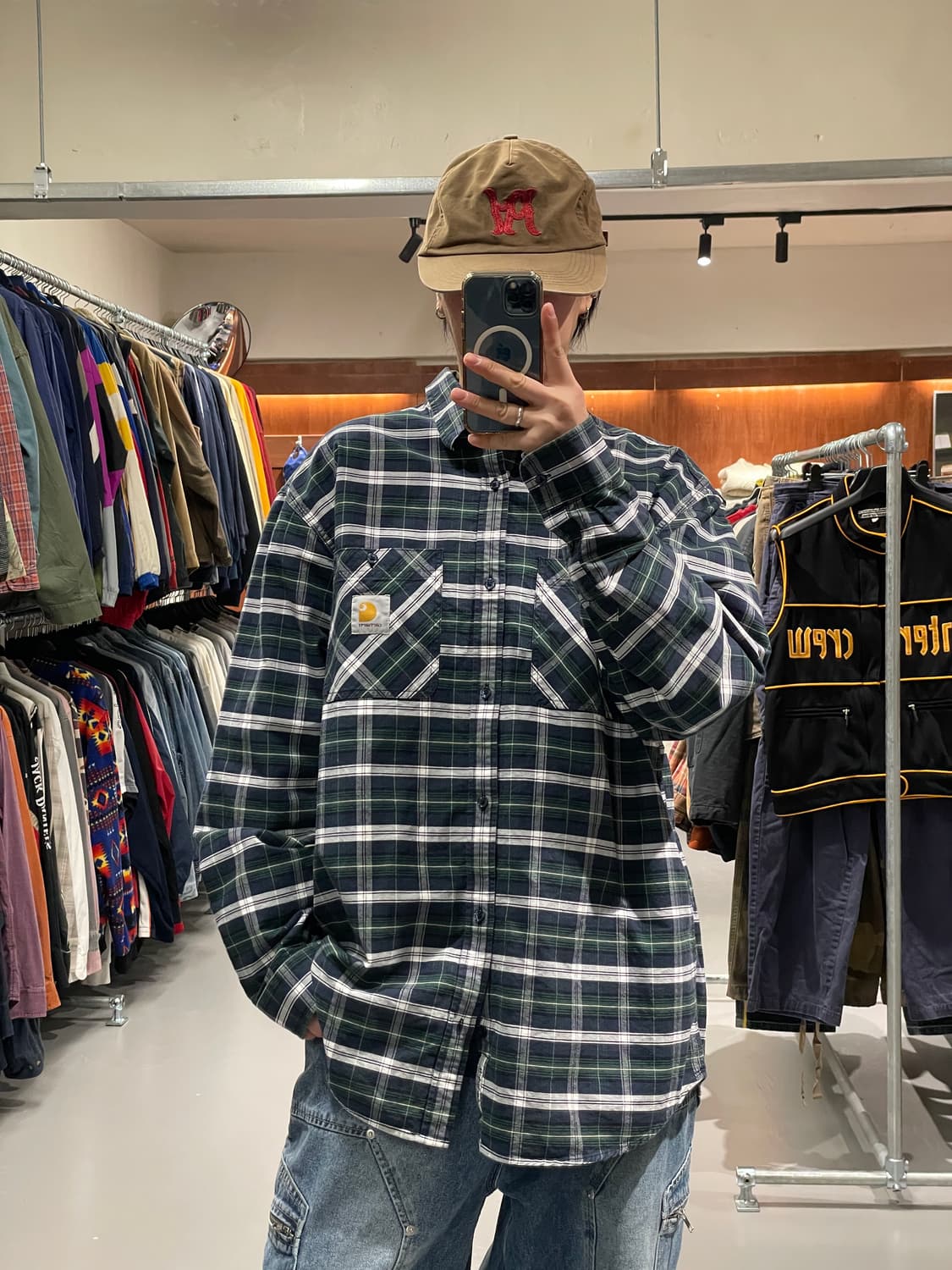 칼하트 체크 셔츠 상품이미지1