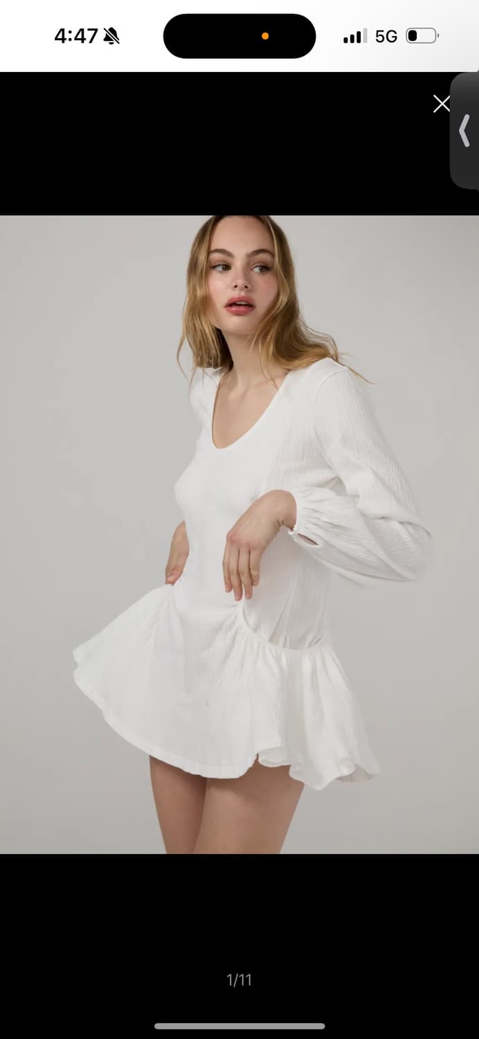 글로니 하우스 링클 원피스 HOUSE WRINKLE DRESS (WHIT 상품이미지2