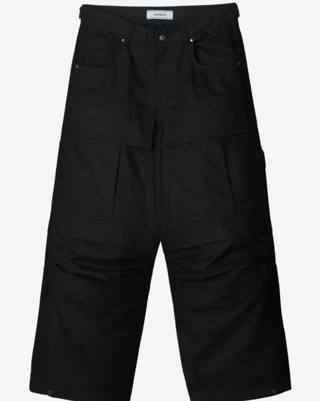아이돈워너셀 블랙 카고 팬츠 상품이미지2