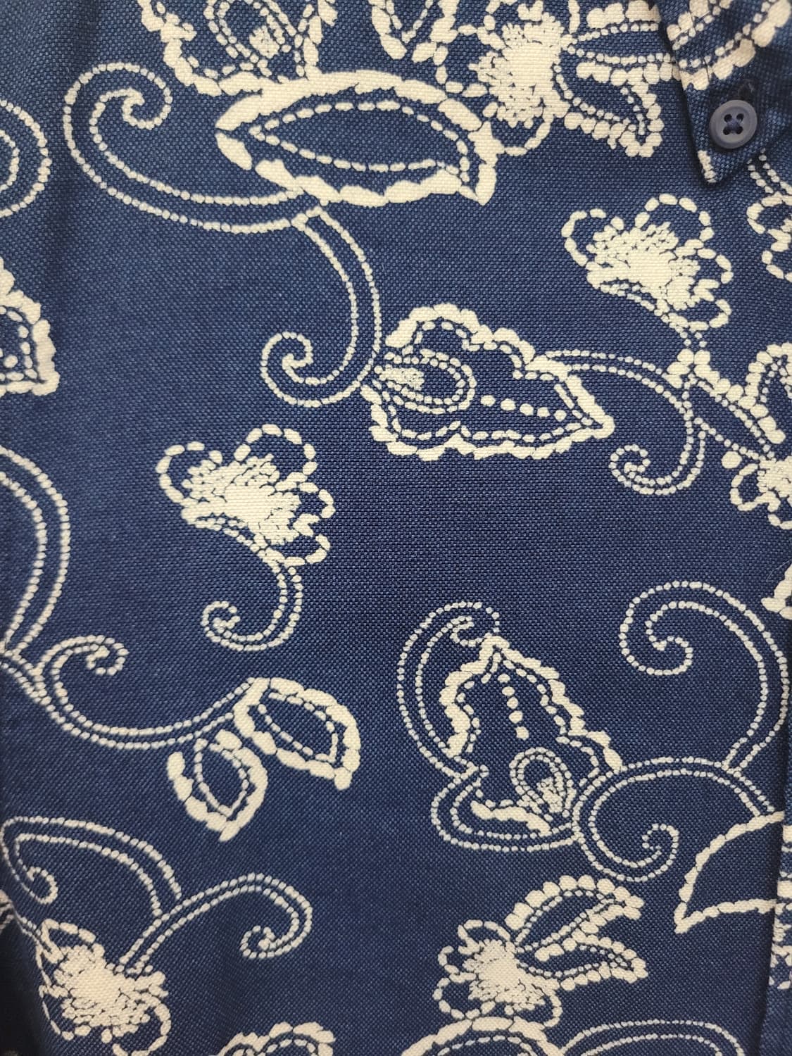 타미힐피거 페이즐리 패턴 셔츠 리얼 인디고 남성 95~100 상품이미지8