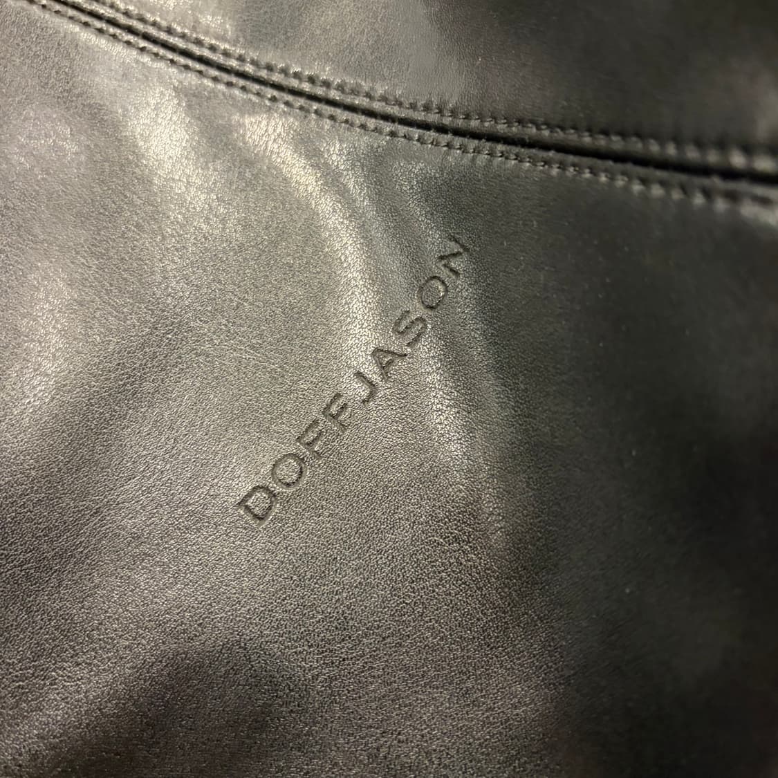 DOFFJAJON 도프제이슨 카우하이드 가죽 숄더백 블랙 상품이미지3