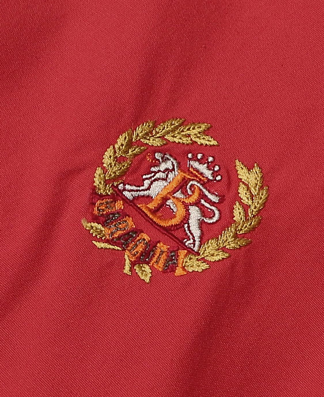 바라쿠타 [Baracuta] 자수 레드 코튼 숏 블루종 자켓 빈티지 상품이미지4