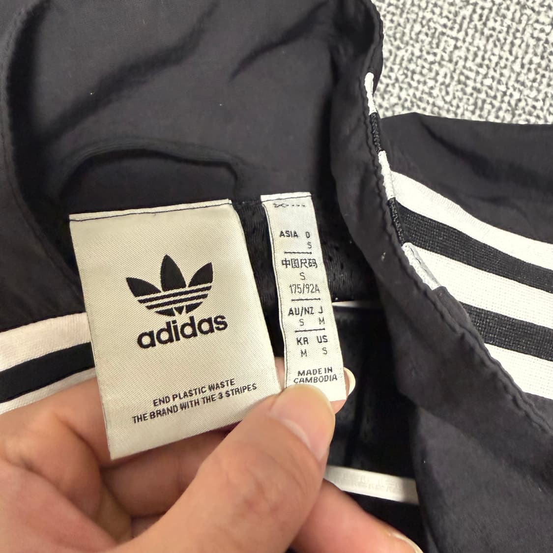 아디다스 파이어버드 락업 바람막이 자켓 블랙 M 트랙탑 상품이미지3