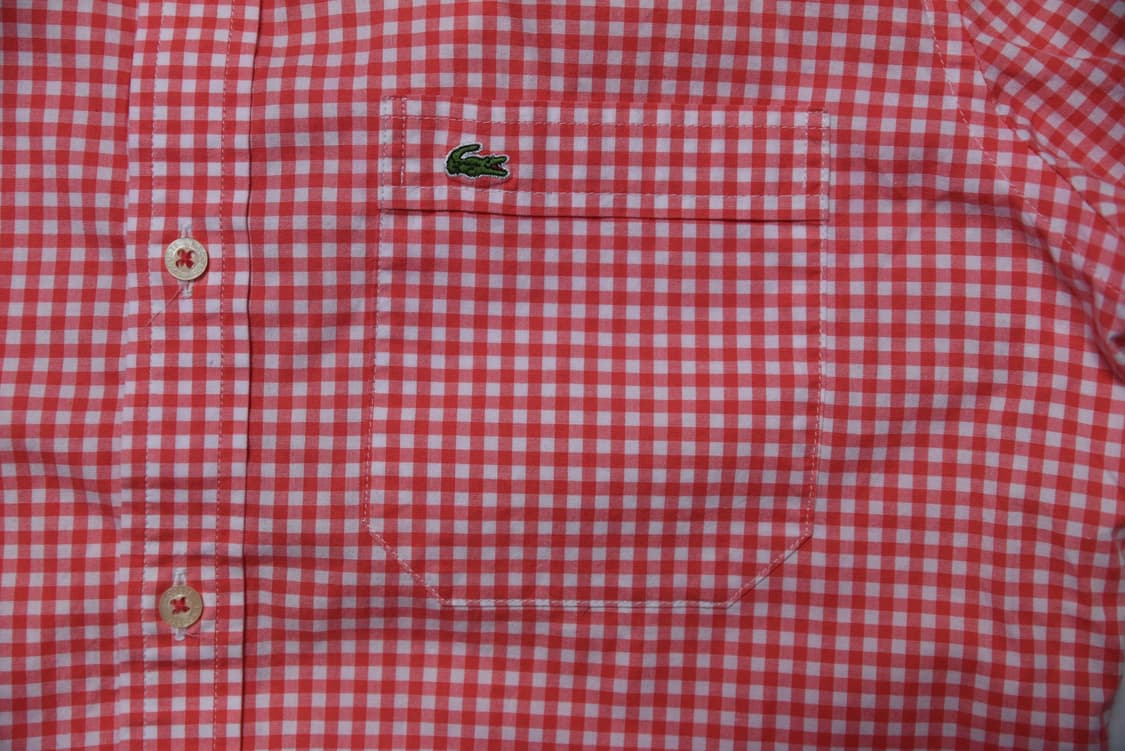 라코스테 체크 반팔 셔츠 38 (95) 상품이미지4