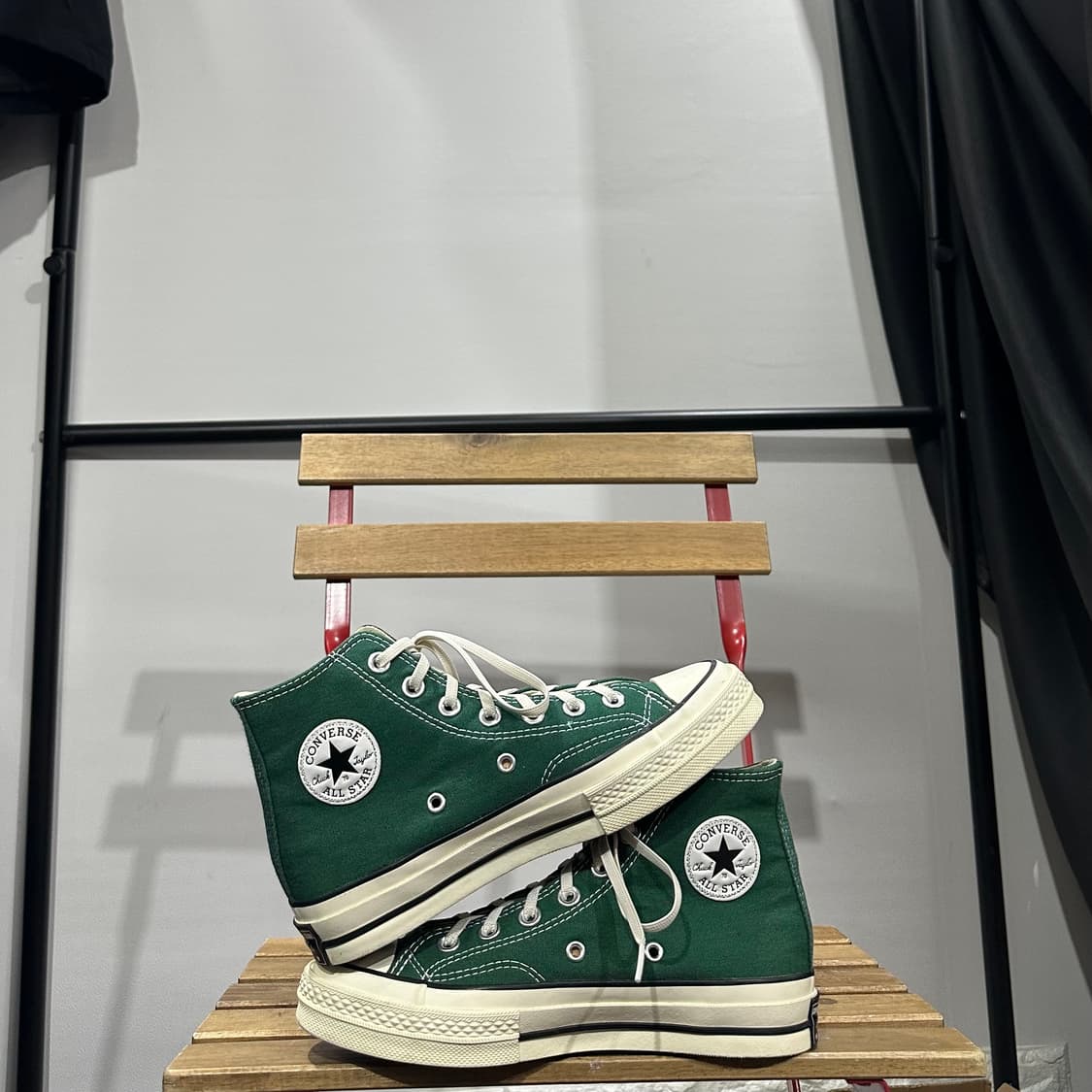230) 컨버스 운동화 여성 여자 신발 척테일러 70 하이 그린 상품이미지7