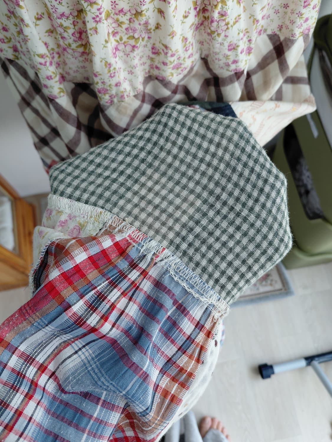 [빈티지] 패치워크 캉캉 롱 스커트 상품이미지3