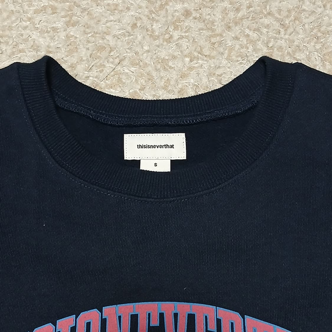 디스이즈네버댓 인터네셔널 기모 맨투맨 S 상품이미지3