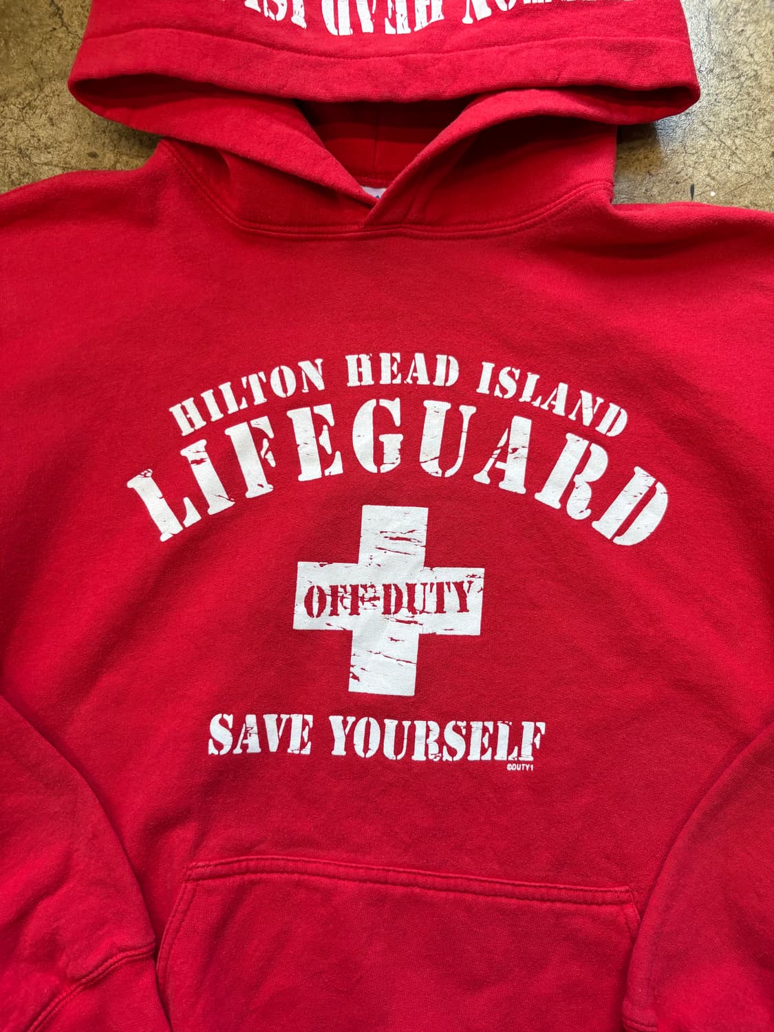 Gildan 크랙 프린팅 빈티지 스웻 후디 상품이미지3