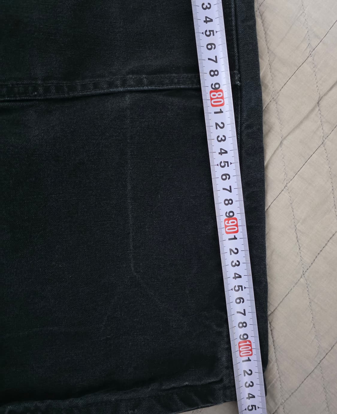 [40X30] 00s 빈티지 칼하트 더블니 B01 BLK 워크팬츠 상품이미지8