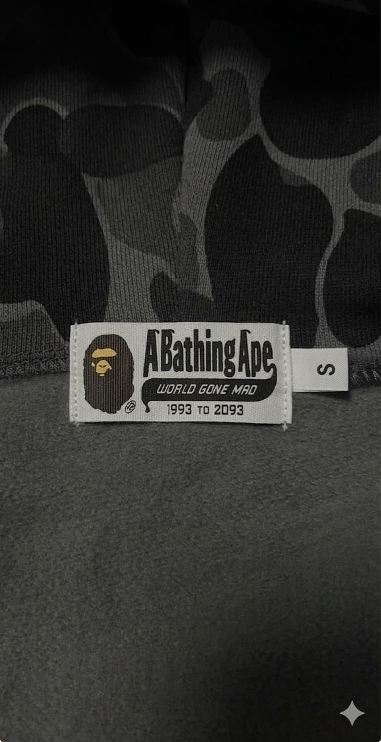 베이프 흑계 후드집업 / S 상품이미지5