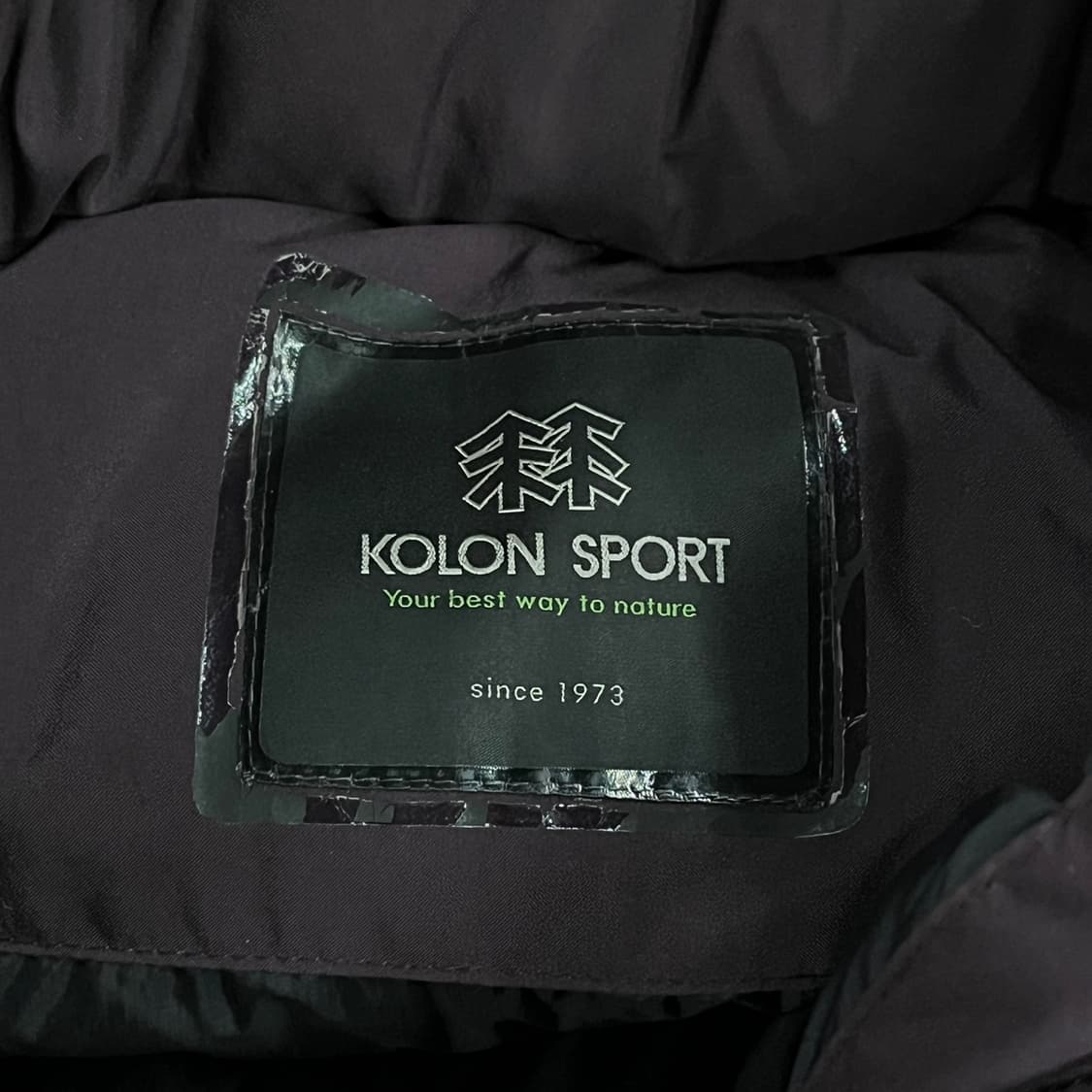 [정품/100] 코오롱 스포츠 보라색 패딩 점퍼 b19 상품이미지5