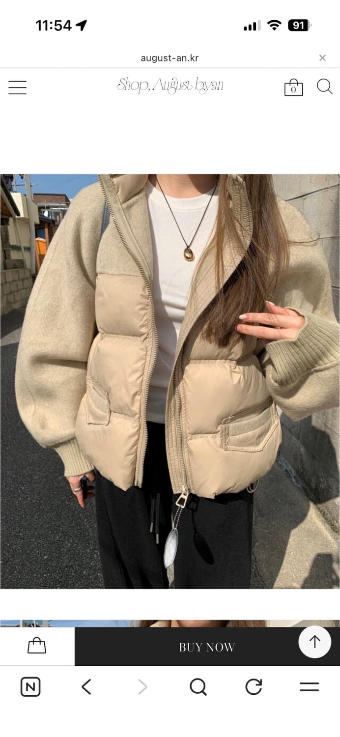 어거스트바이안 핸드메이드 오리털 패딩 상품이미지2