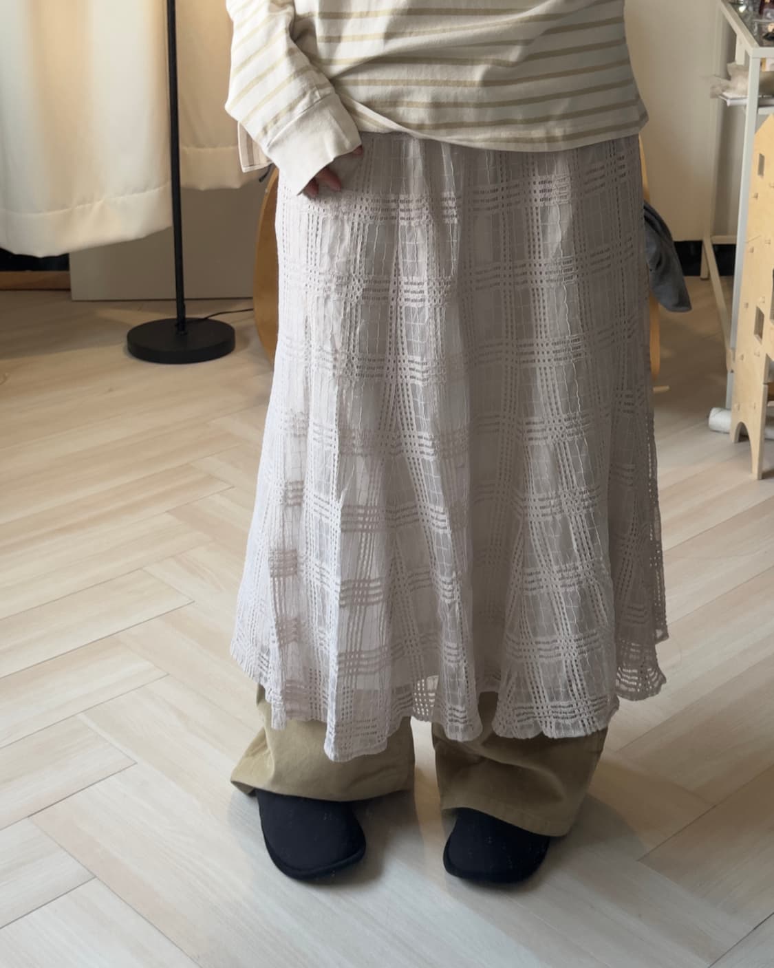 [ANYSIS] check pattern skirt 상품이미지3