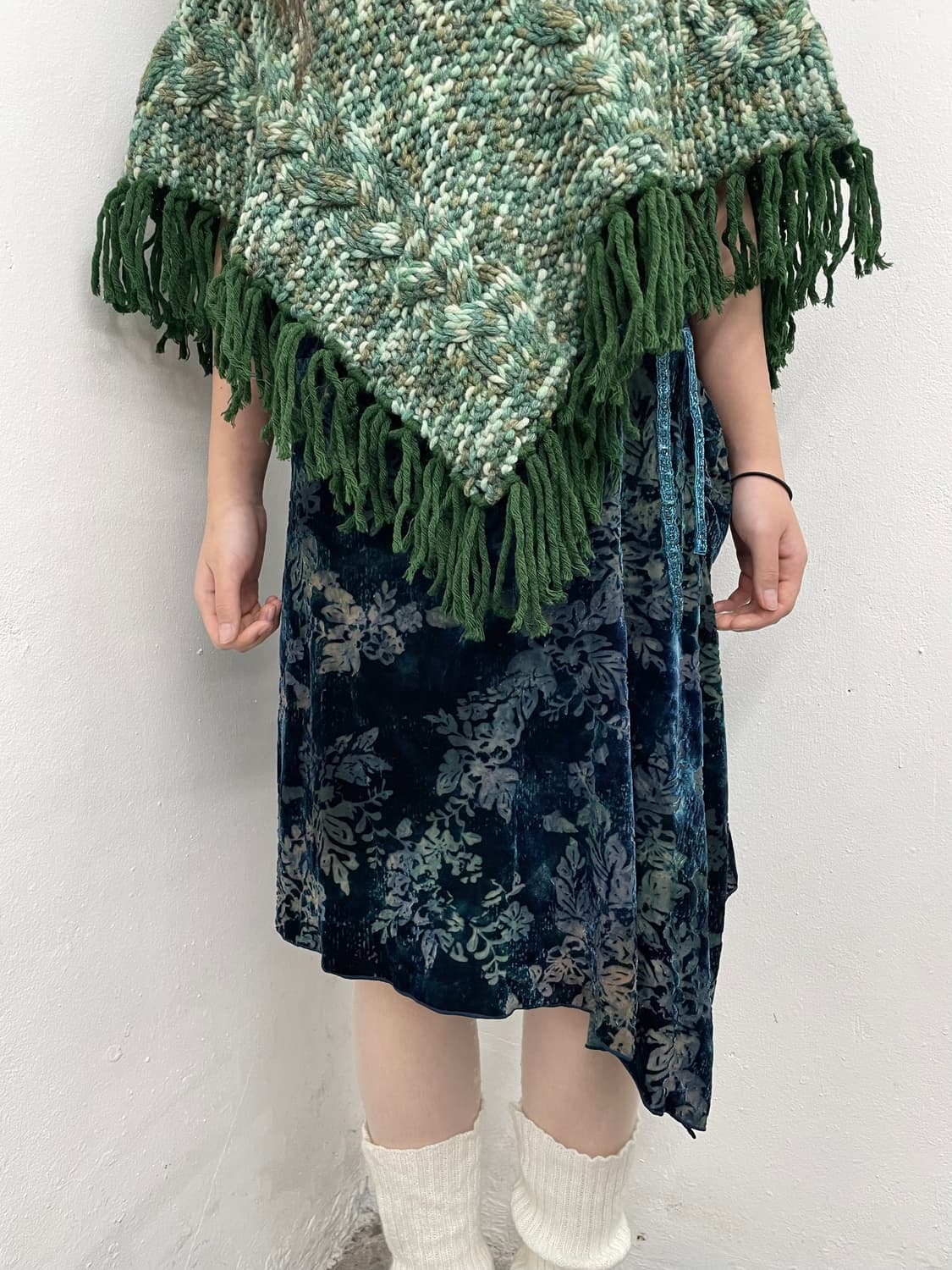 DKNY 오리엔탈 페어리 벨벳 프릴 스커트*극레어 상품이미지3