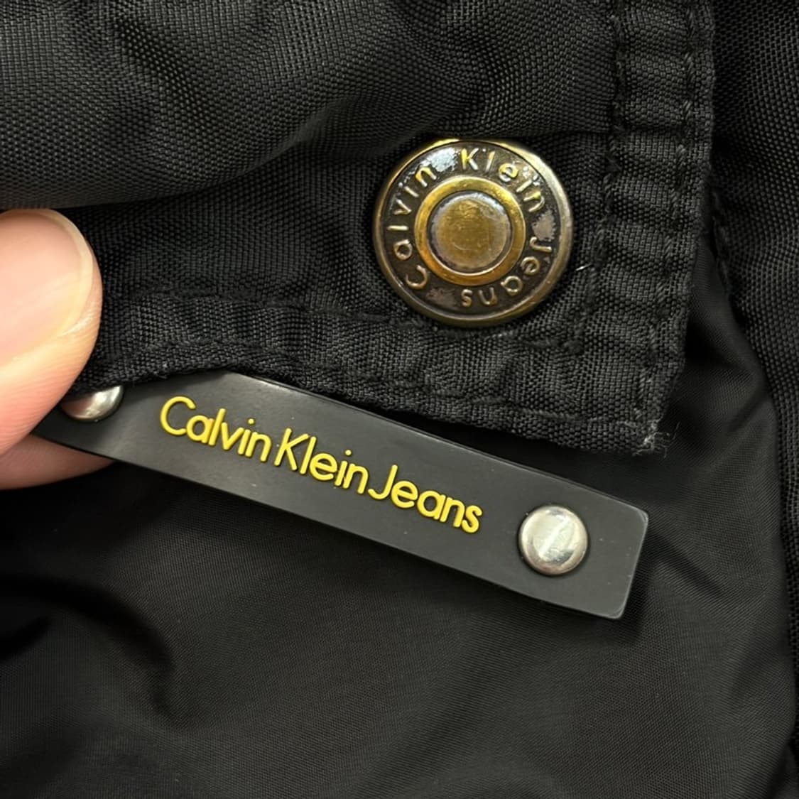 CALVIN KLEIN 블랙 후드 바람막이 자켓 L 상품이미지5