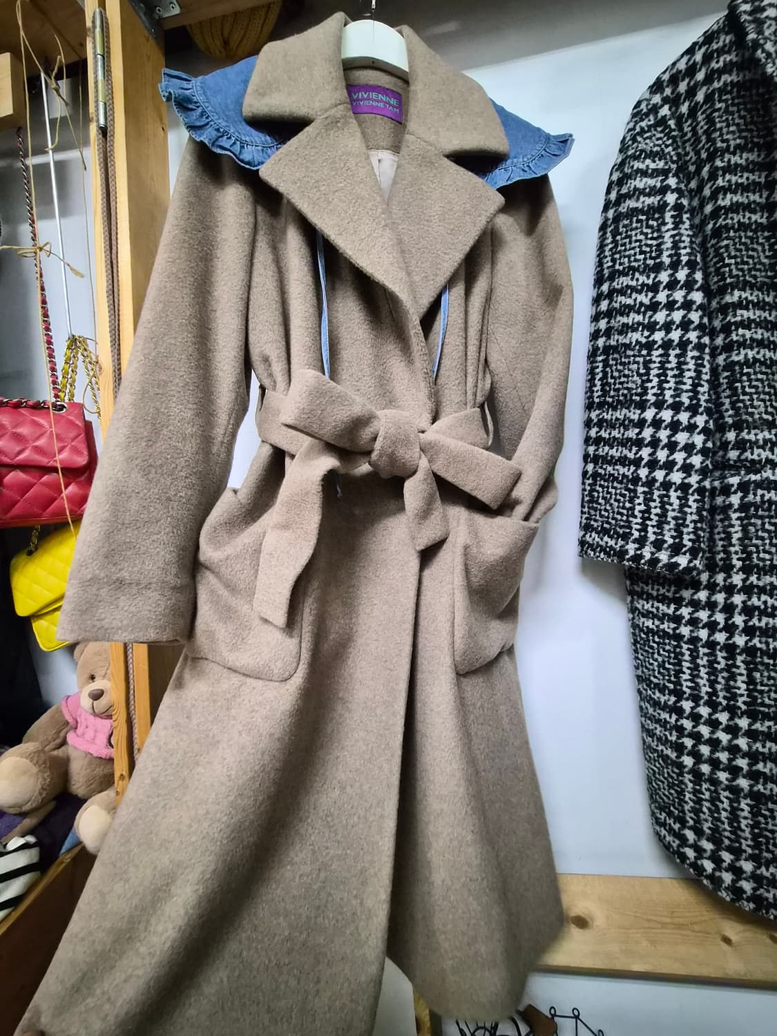 비비안탐 캐시미어 아웃포켓 코트 상품이미지1