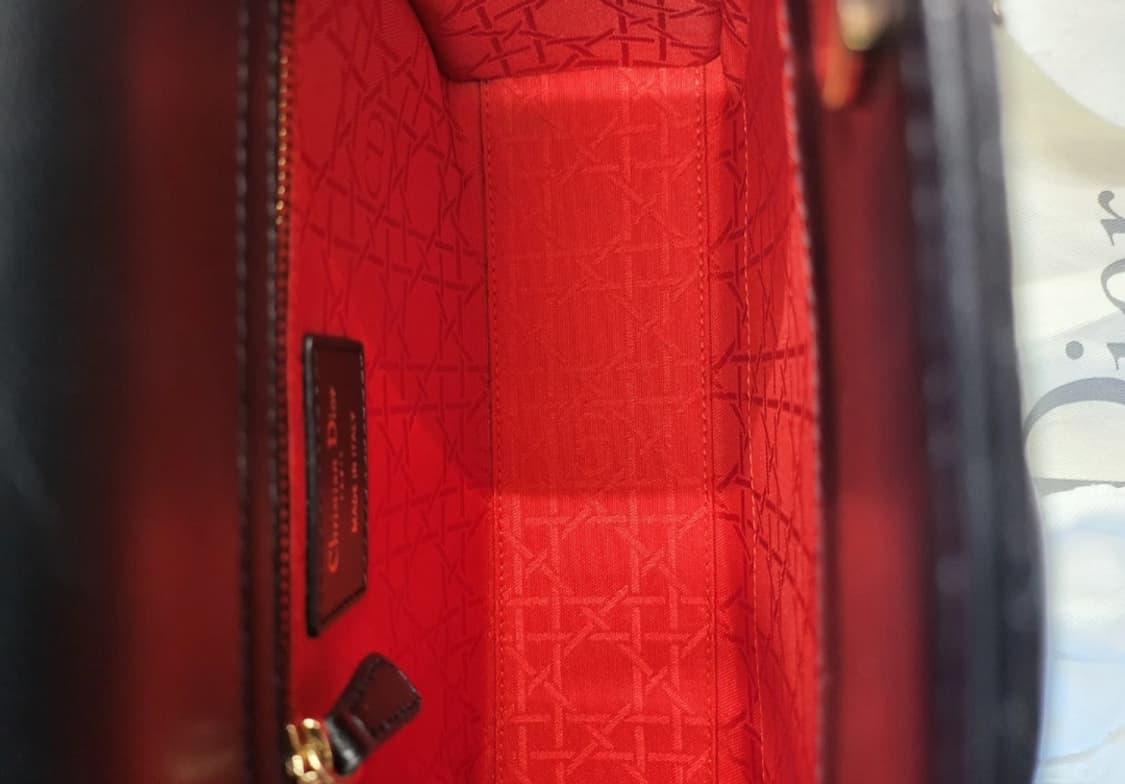 (정품)디올 레이디백 스몰 블랙 상품이미지3