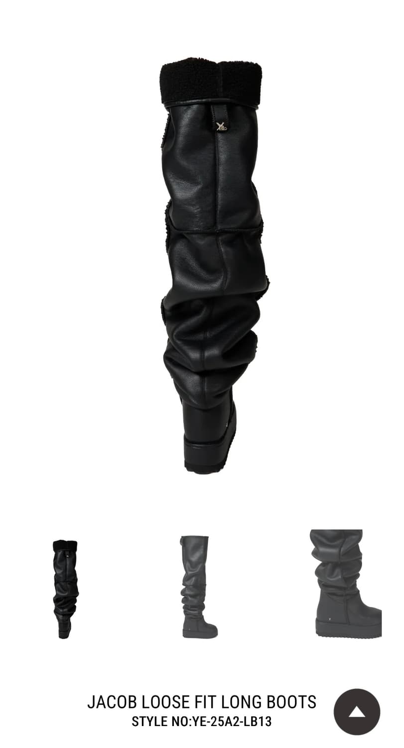 Yello 블랙 어그 부츠 상품이미지4