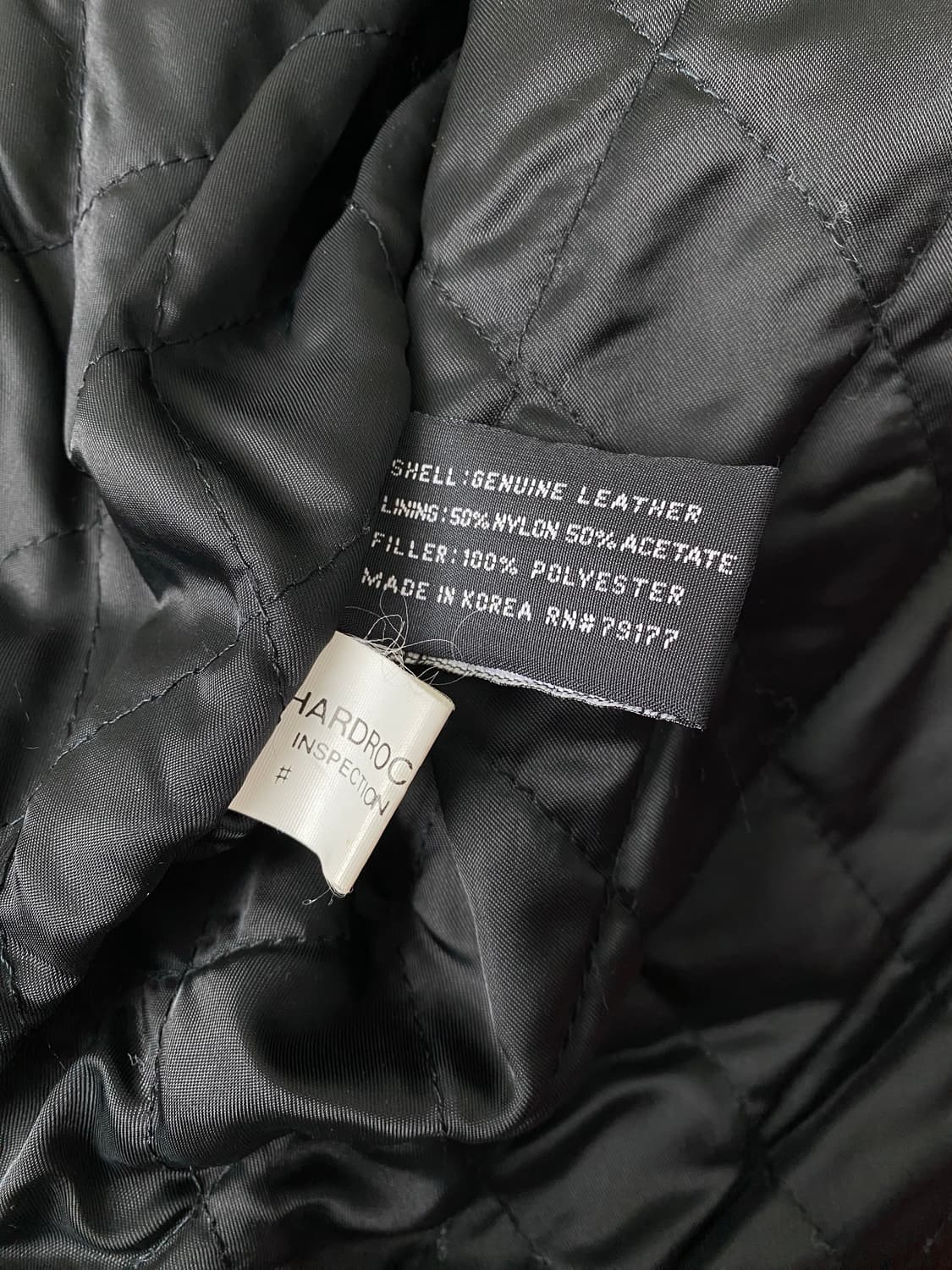 90‘s 하드락 카페 램스울 레더 라이더 자켓 상품이미지10