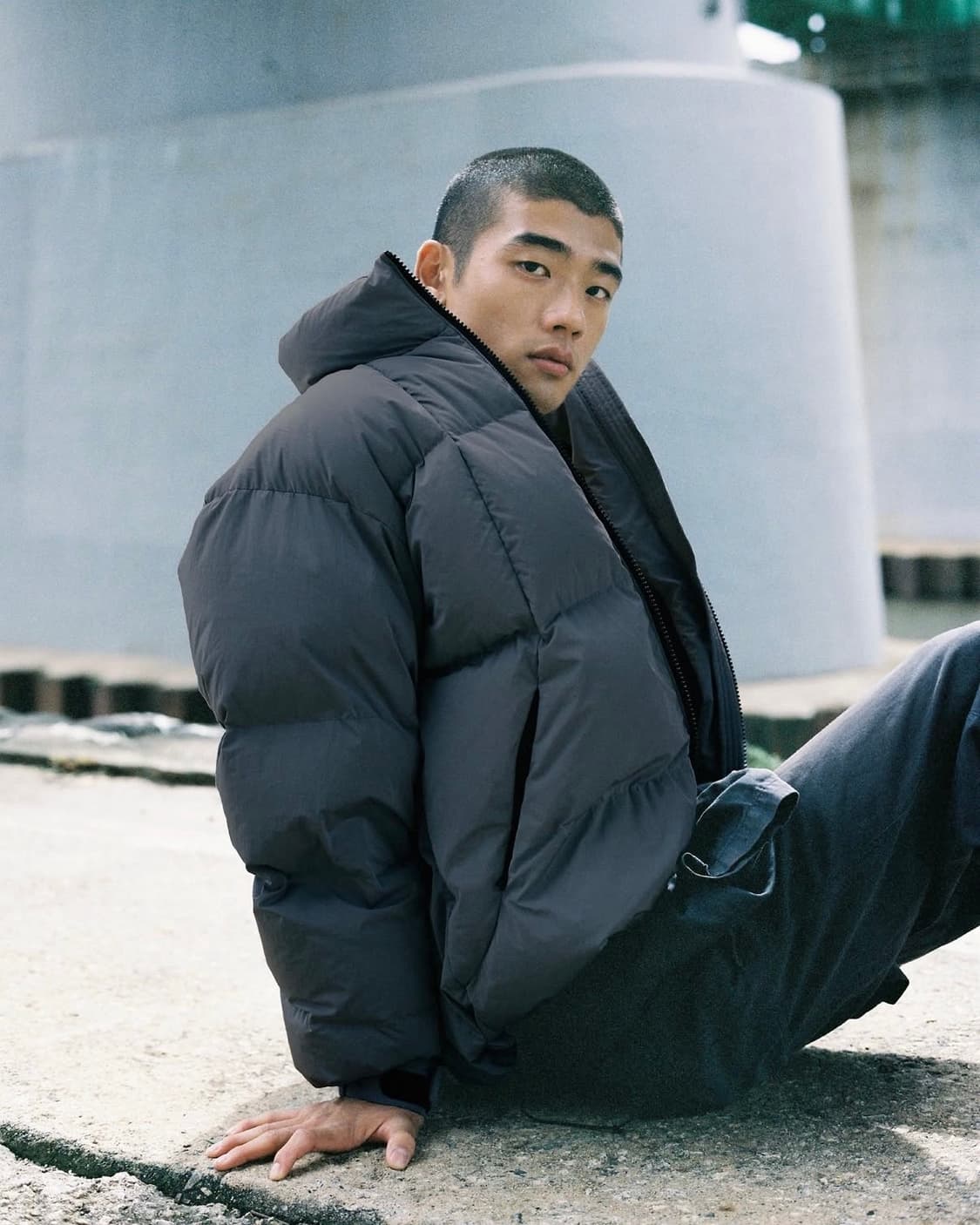 [2] 골드윈 도프 다이드 리플 나일론 다운자켓 상품이미지4