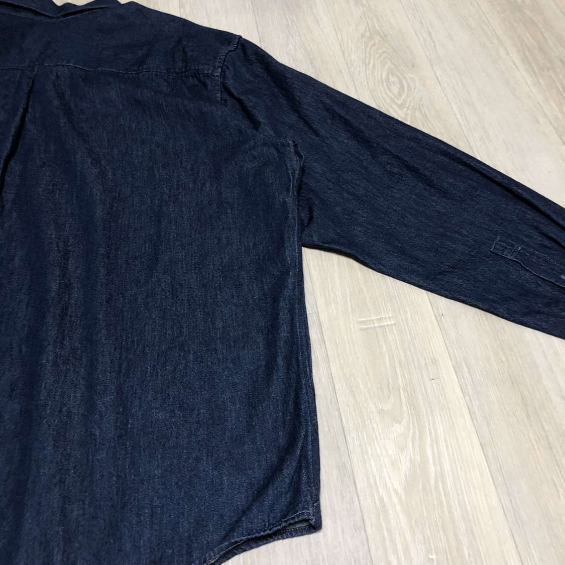 (4XL) 유니클로 UNIQLO 원워시드 데님 셔츠 유니클로 데님 셔츠 상품이미지9
