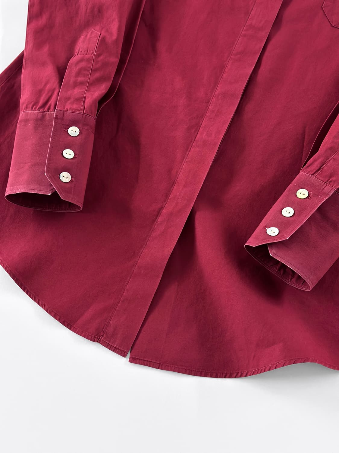 (Rare) 90s 장 폴 고르티에 클래식 버건디 셔츠 상품이미지5