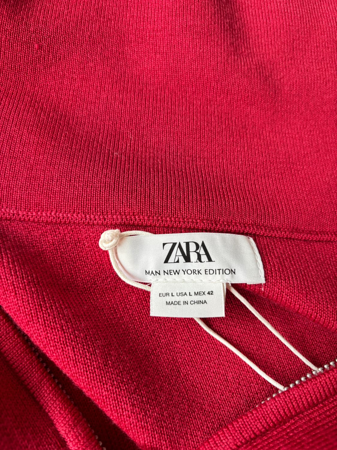 ZARA 50th NY 에디션 | 하이넥 레드 울 스웨터 상품이미지4