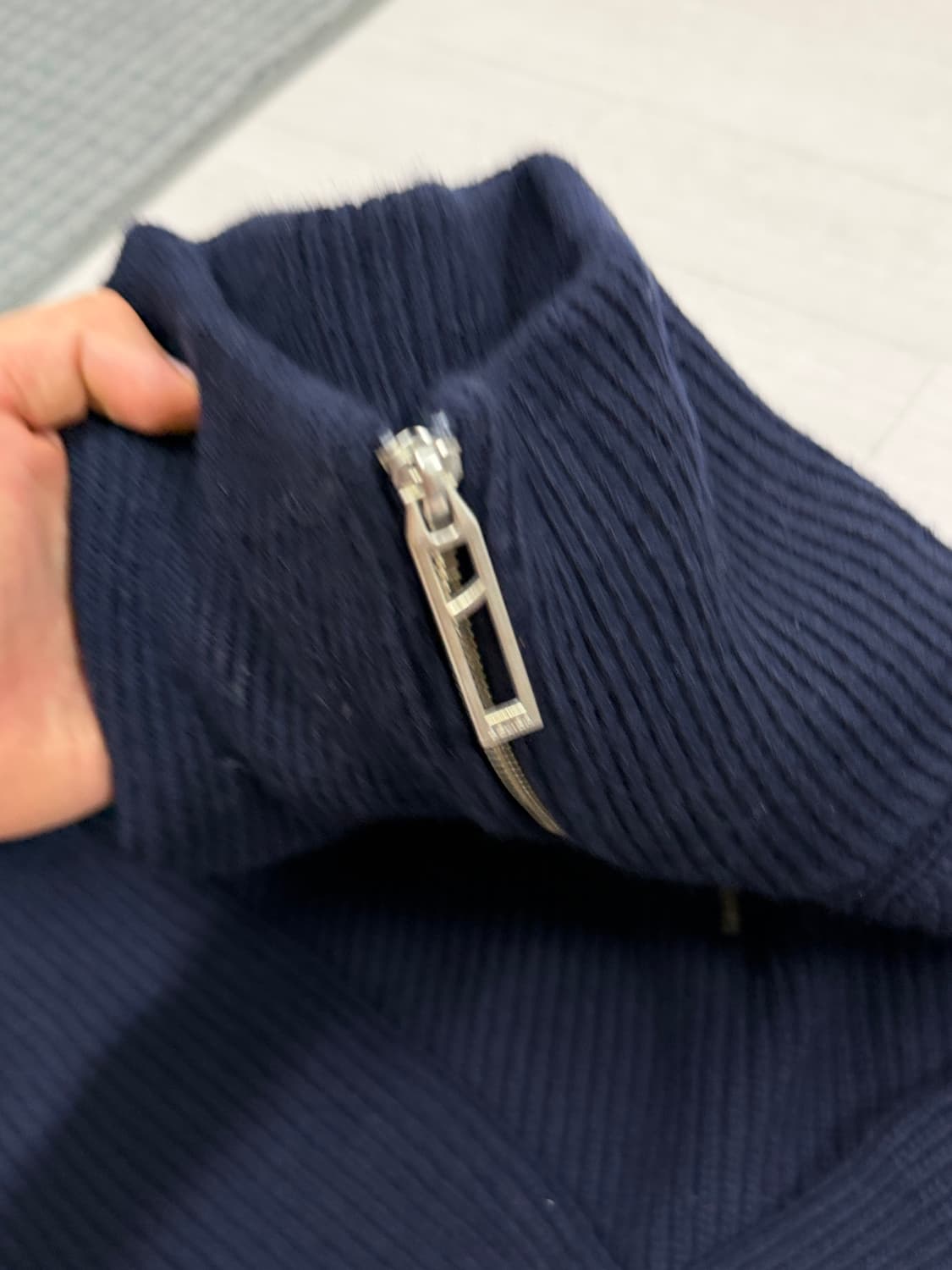 벨리에 / 23FW 하프 니트 집업 / 다크네이비 / XL 상품이미지2