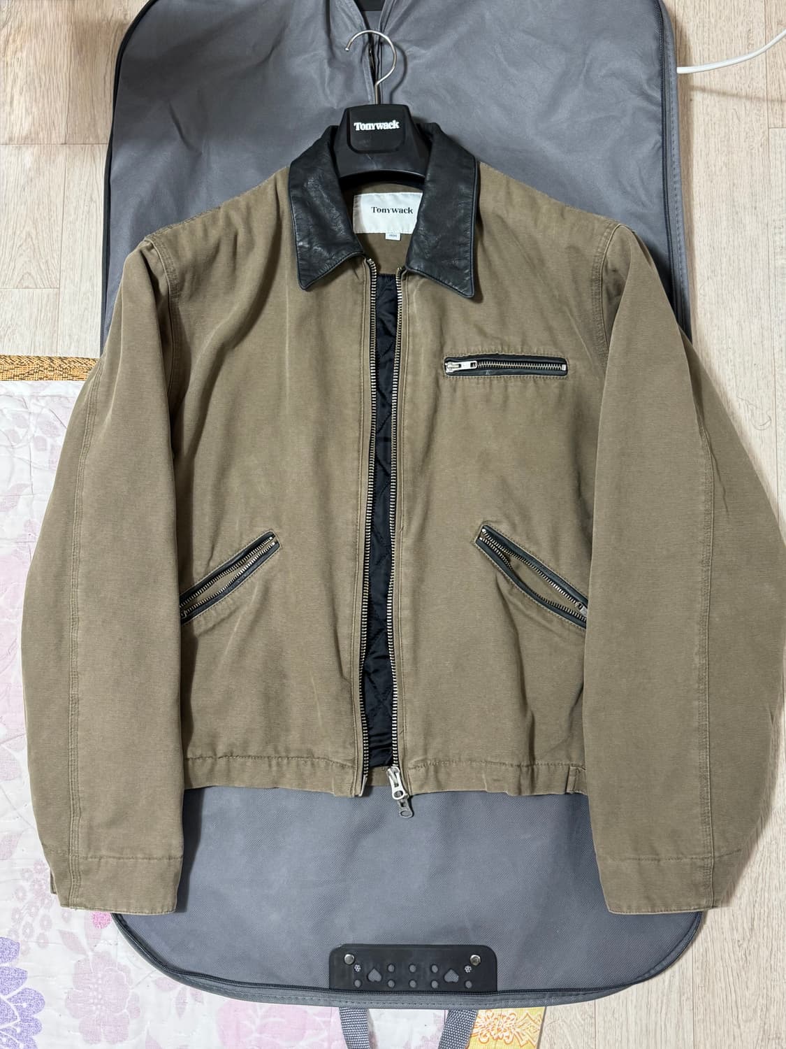 [M]토니웩 23FW 레더카라 워크자켓 상품이미지2