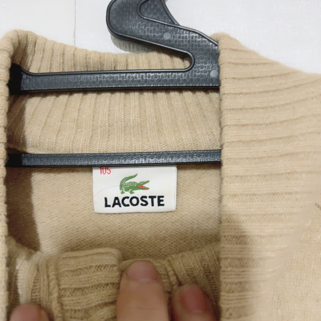 라코스테 브라운 울 봄 니트 상품이미지4