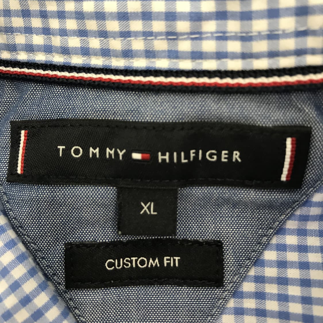 타미힐피거 커스텀핏 깅엄체크셔츠 [XL] 상품이미지4