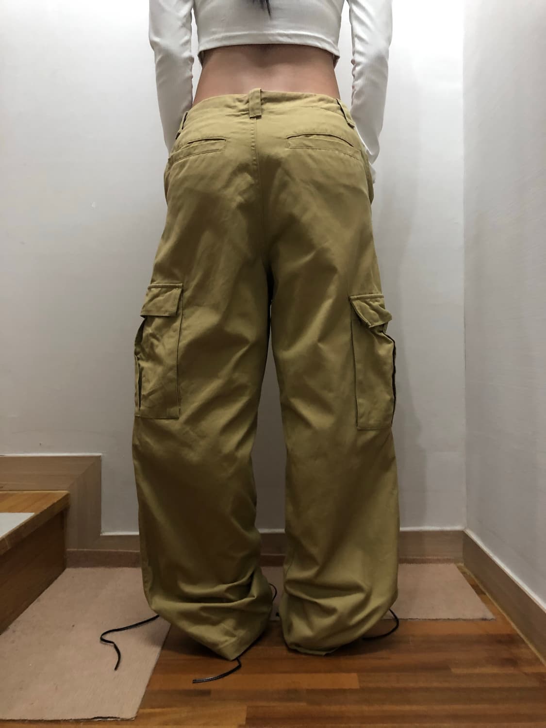 빈티지 머스타드 코튼 카고 팬츠 상품이미지6