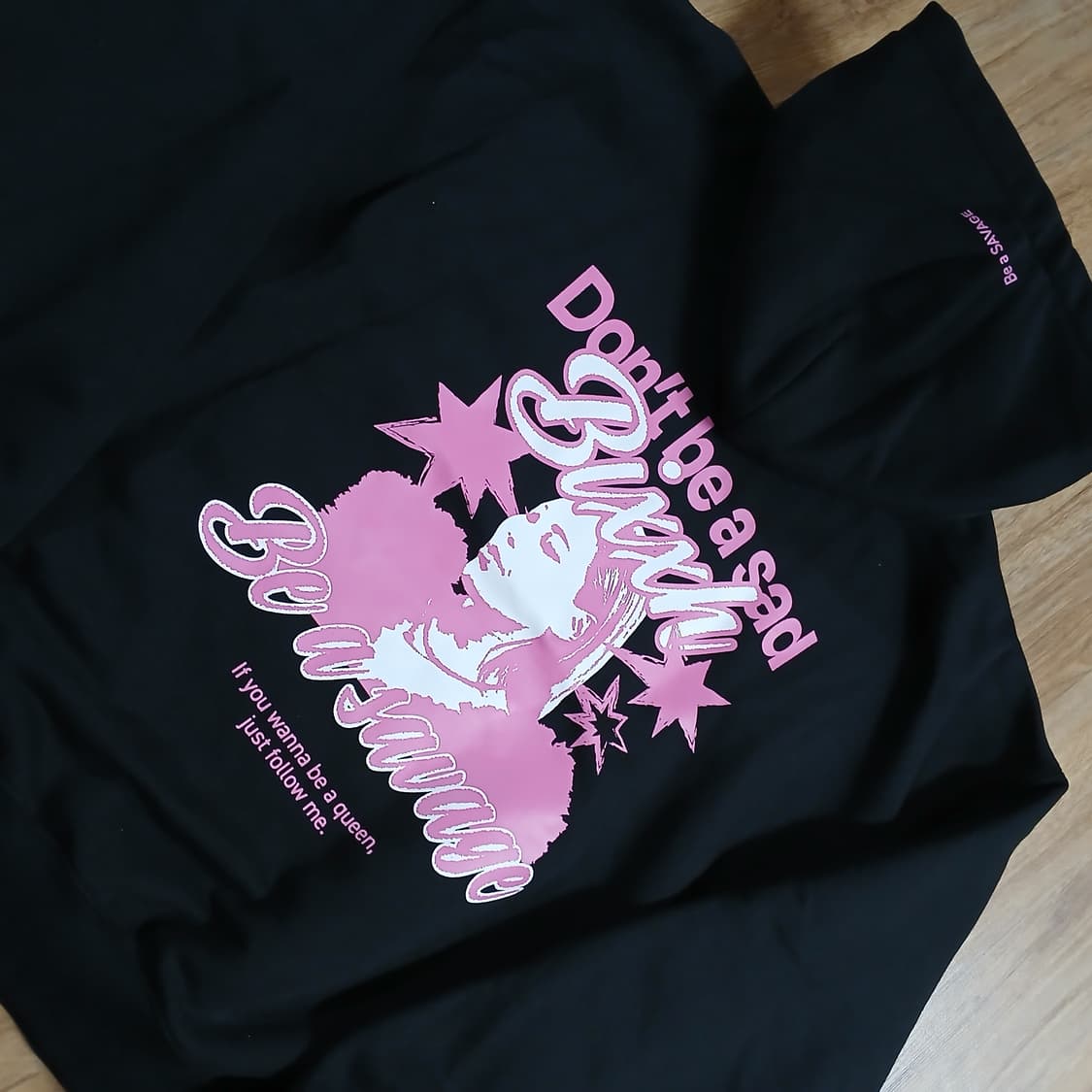 미사용급상태 디바마을 퀸가비 새비지 후디 후드티 쨍쨍한 원단 상품이미지2