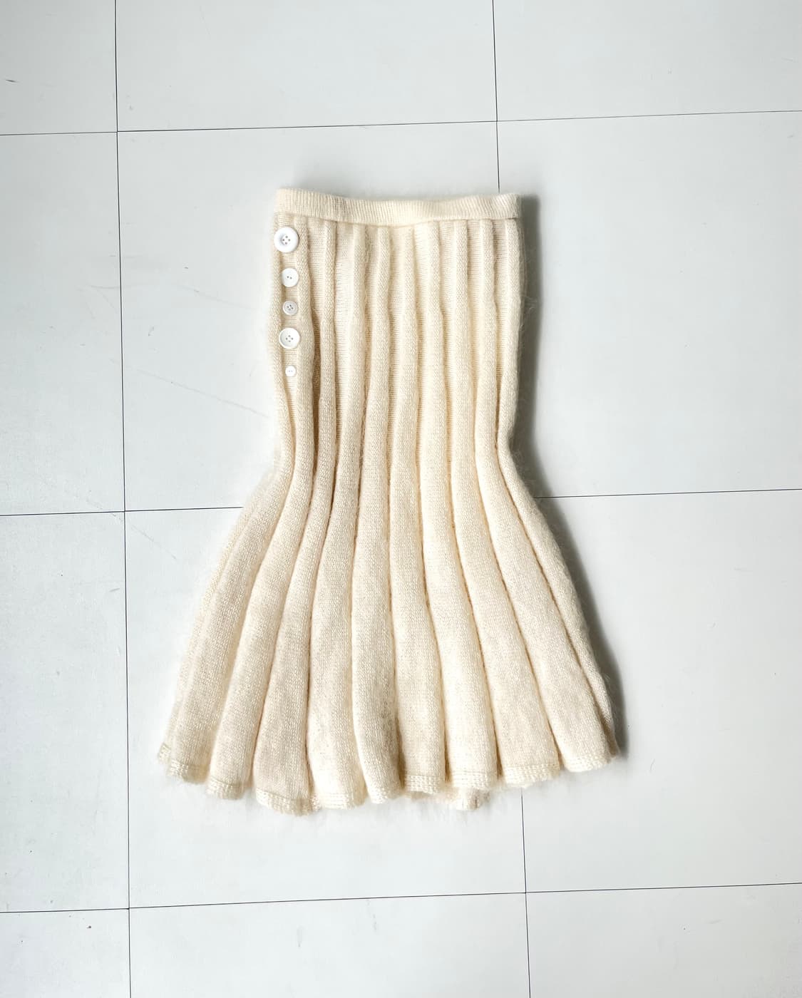 Hairy button knit skirt 상품이미지1