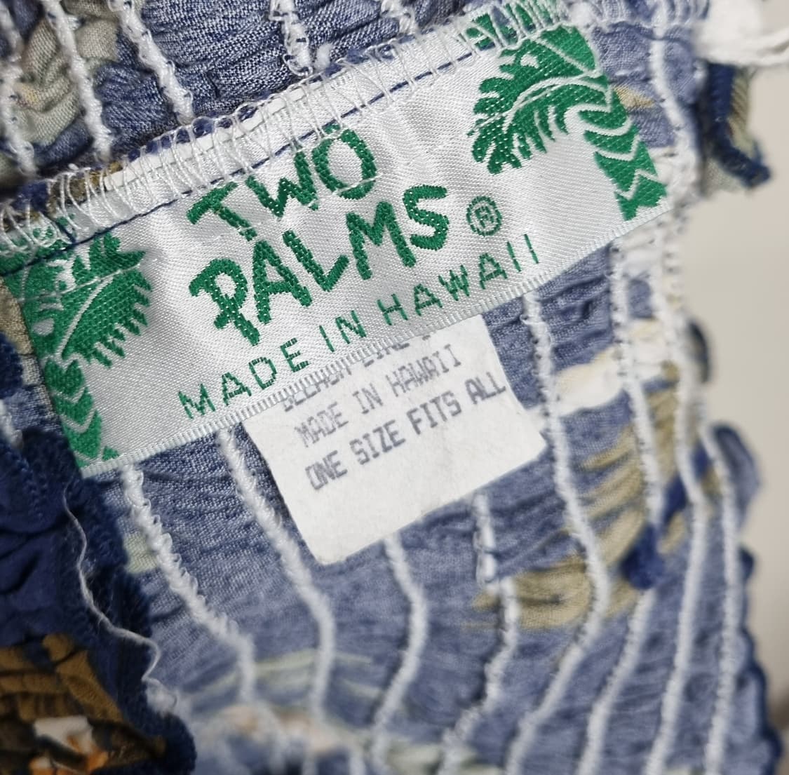 F ) TWO PALMS 투팜스 하와이안 끈 원피스 메이드인하와이 상품이미지3