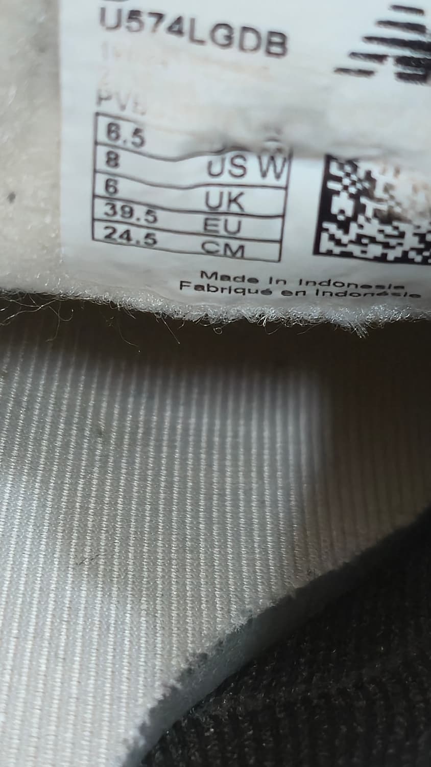 뉴발란스 245mm- 574 그레이 스웨이드 운동화 상품이미지7