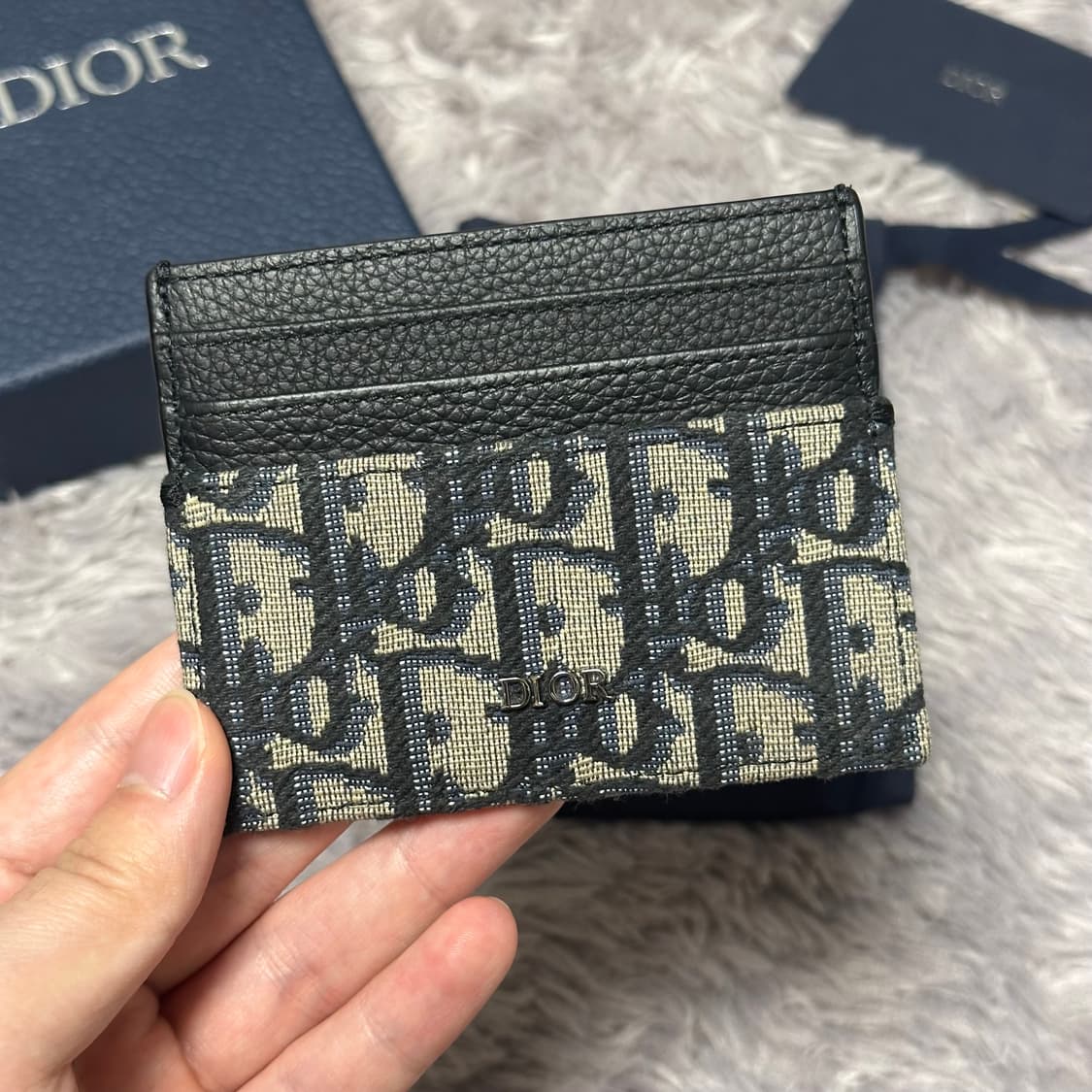 [풀구성] 디올 오블리크 카드지갑 베이지 상품이미지1