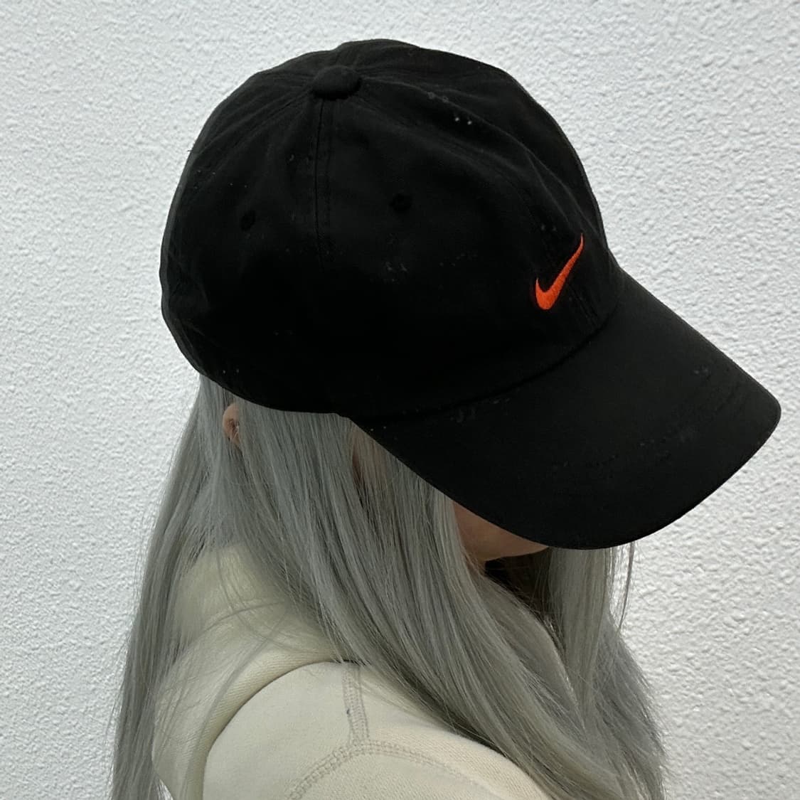 나이키 00s 오렌지 스우시 블랙 볼캡 상품이미지2
