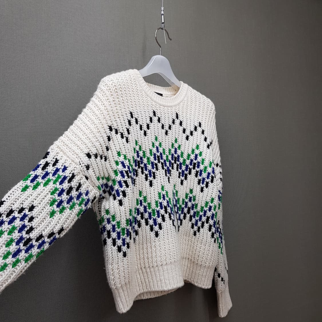 마쥬 Maje 노르딕 패턴 울 니트 스웨터 1사이즈 상품이미지4