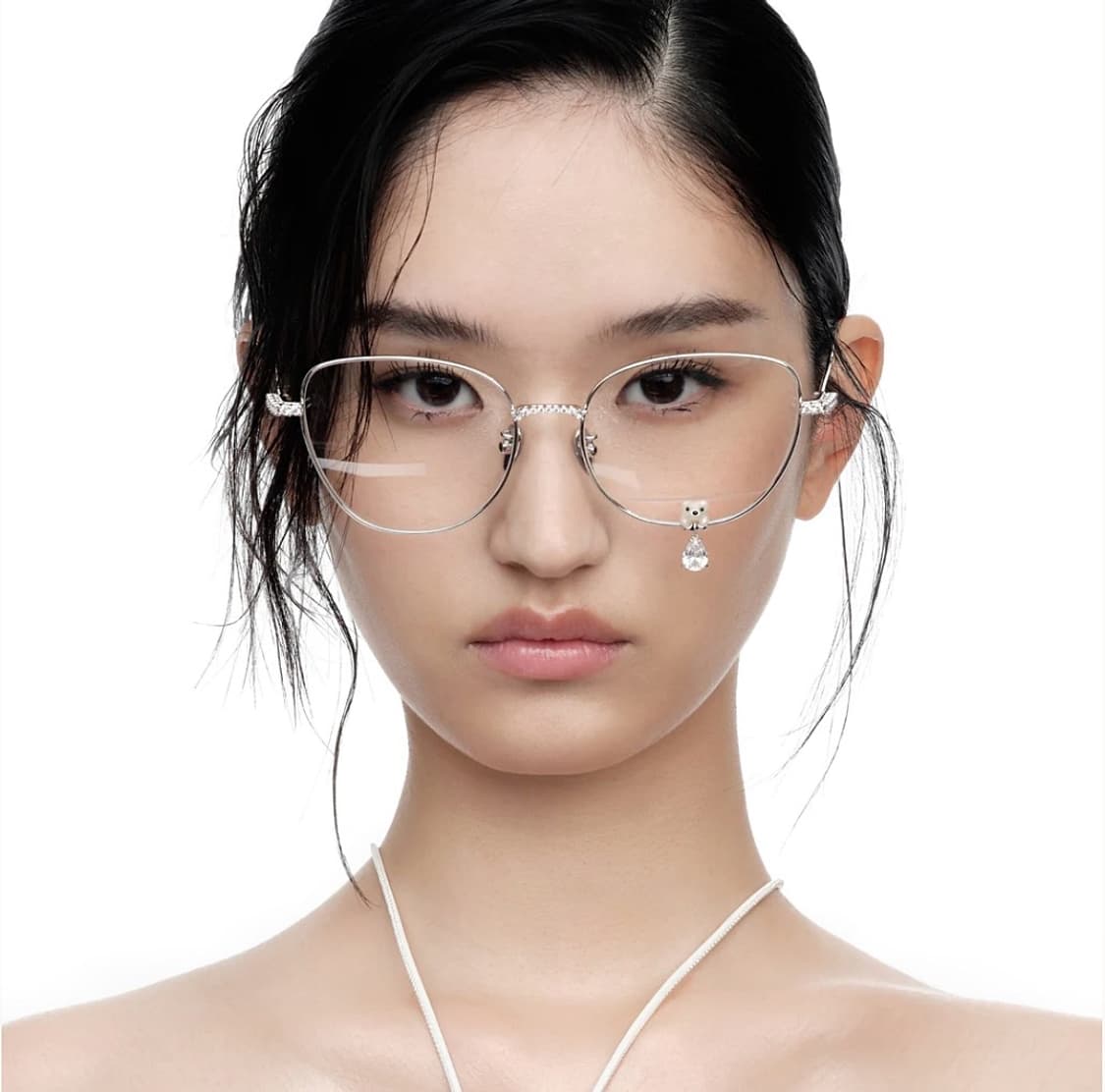 위민 파라다이스 플럭 베어 젬스톤 펜던트 안경 상품이미지3