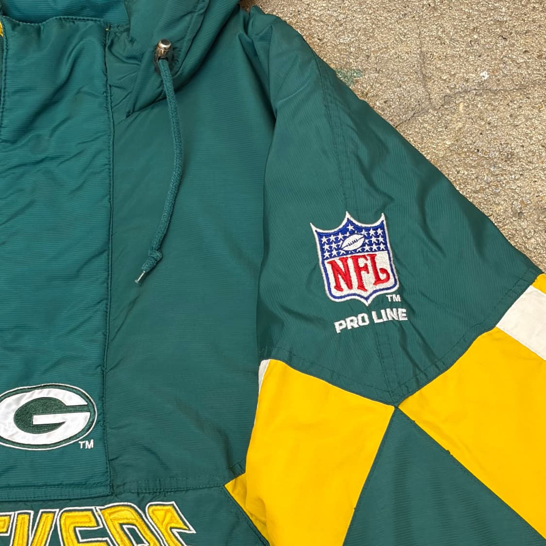 90s 미국 빈티지 스타터 NFL 그린베이 패커스 아노락 패딩점퍼  상품이미지4