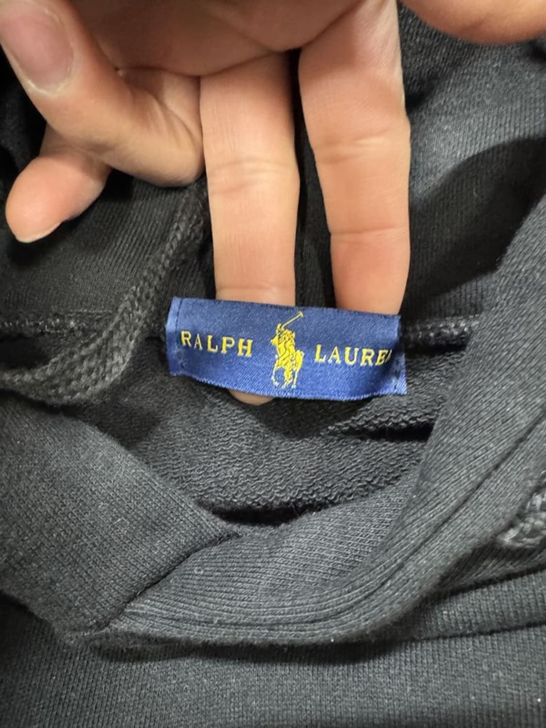 폴로 후드 블랙 상품이미지3