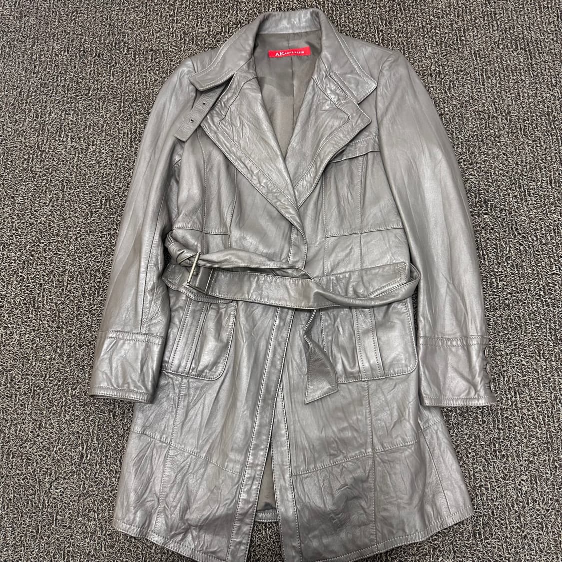 ANNE KLEIN 앤클라인 여성 양가죽 롱코트 자켓 88사이즈 상품이미지1