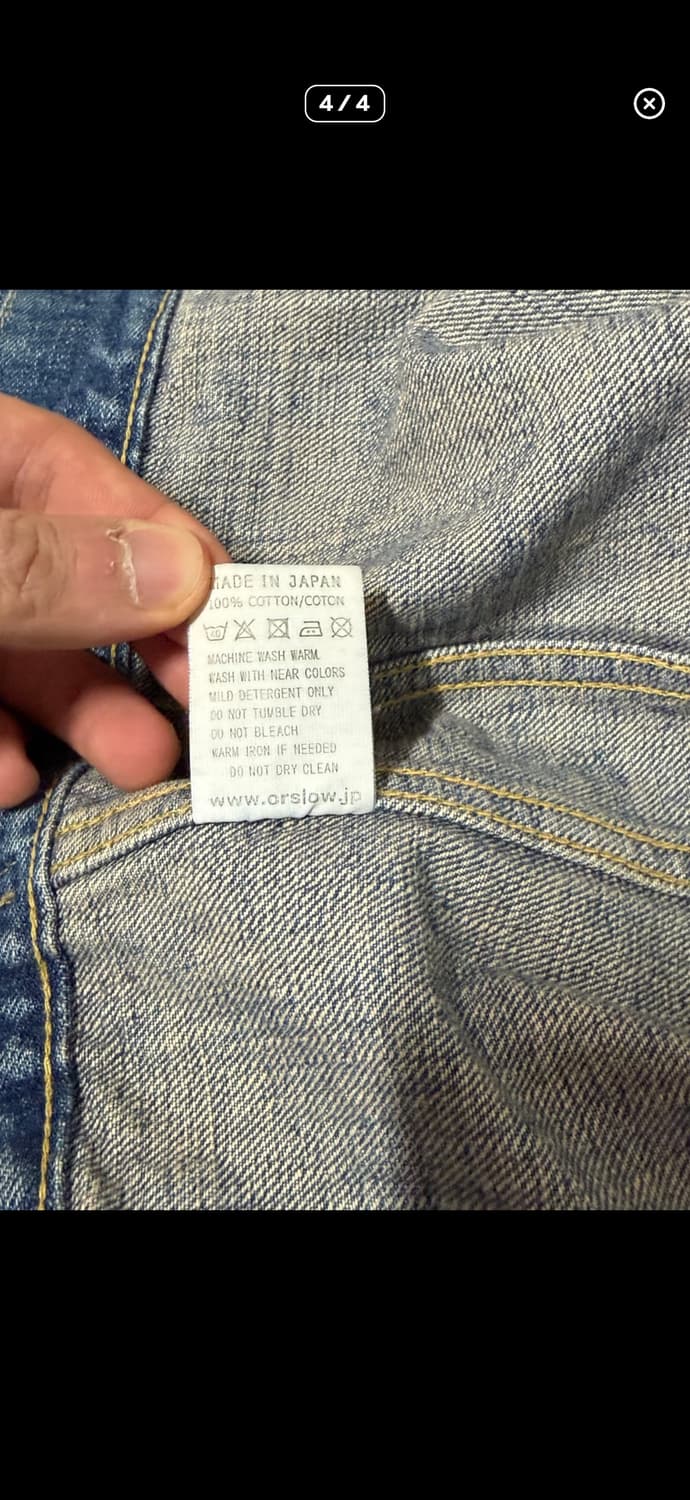 orslow 2세대 세컨드 데님 자켓 L(4) 2year 상품이미지7