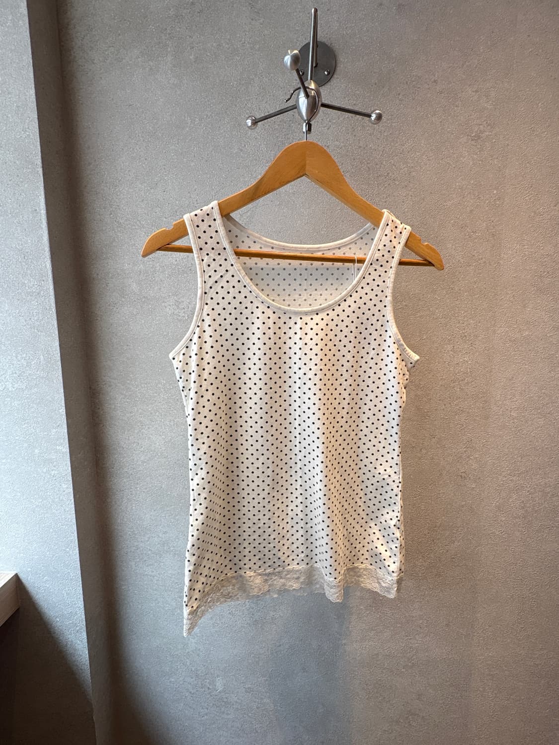 Dot lace sleeveless 상품이미지1