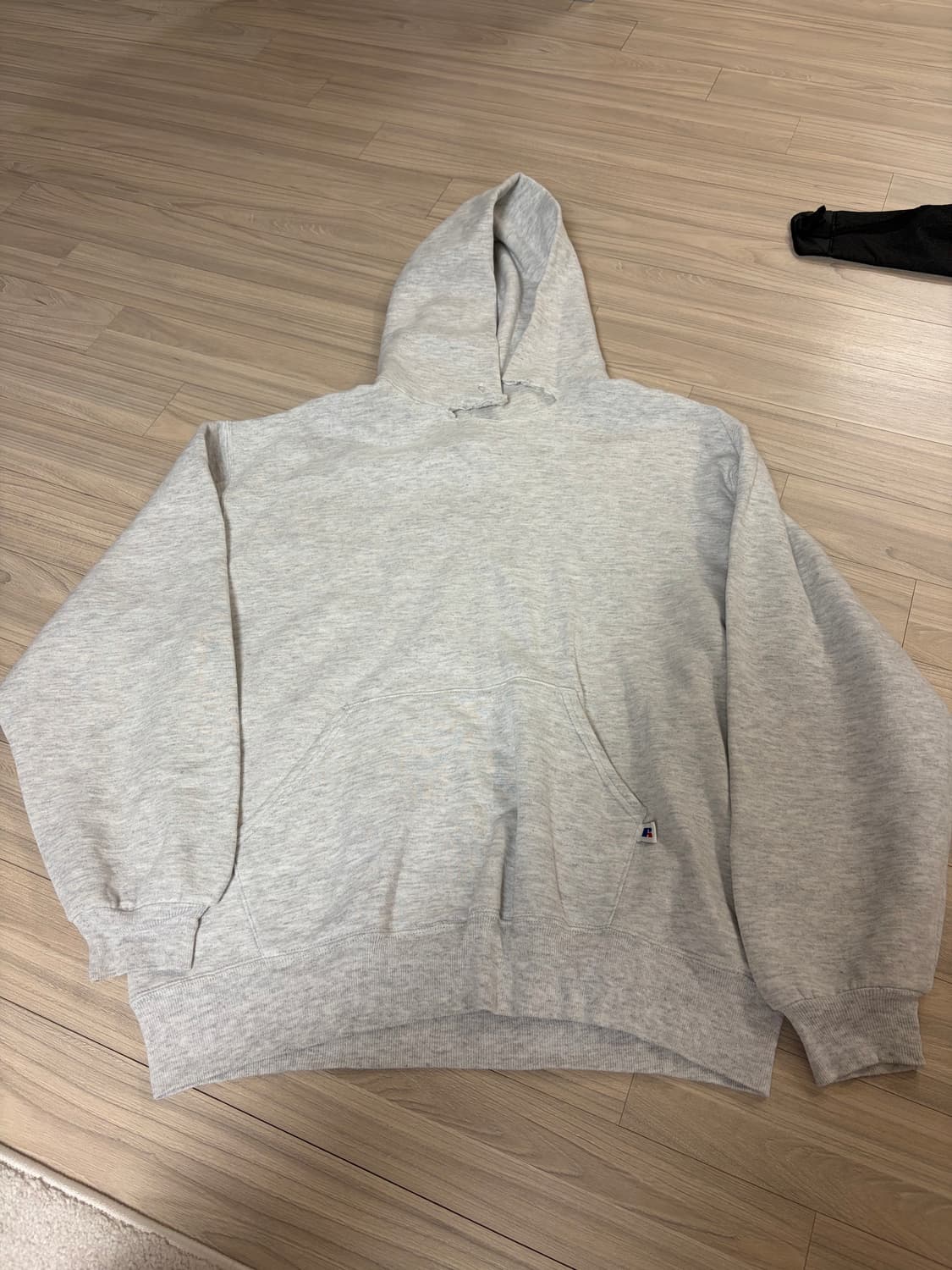 [L] 90s 빈티지 러셀 후드 후디 그레이 russell USA 상품이미지1