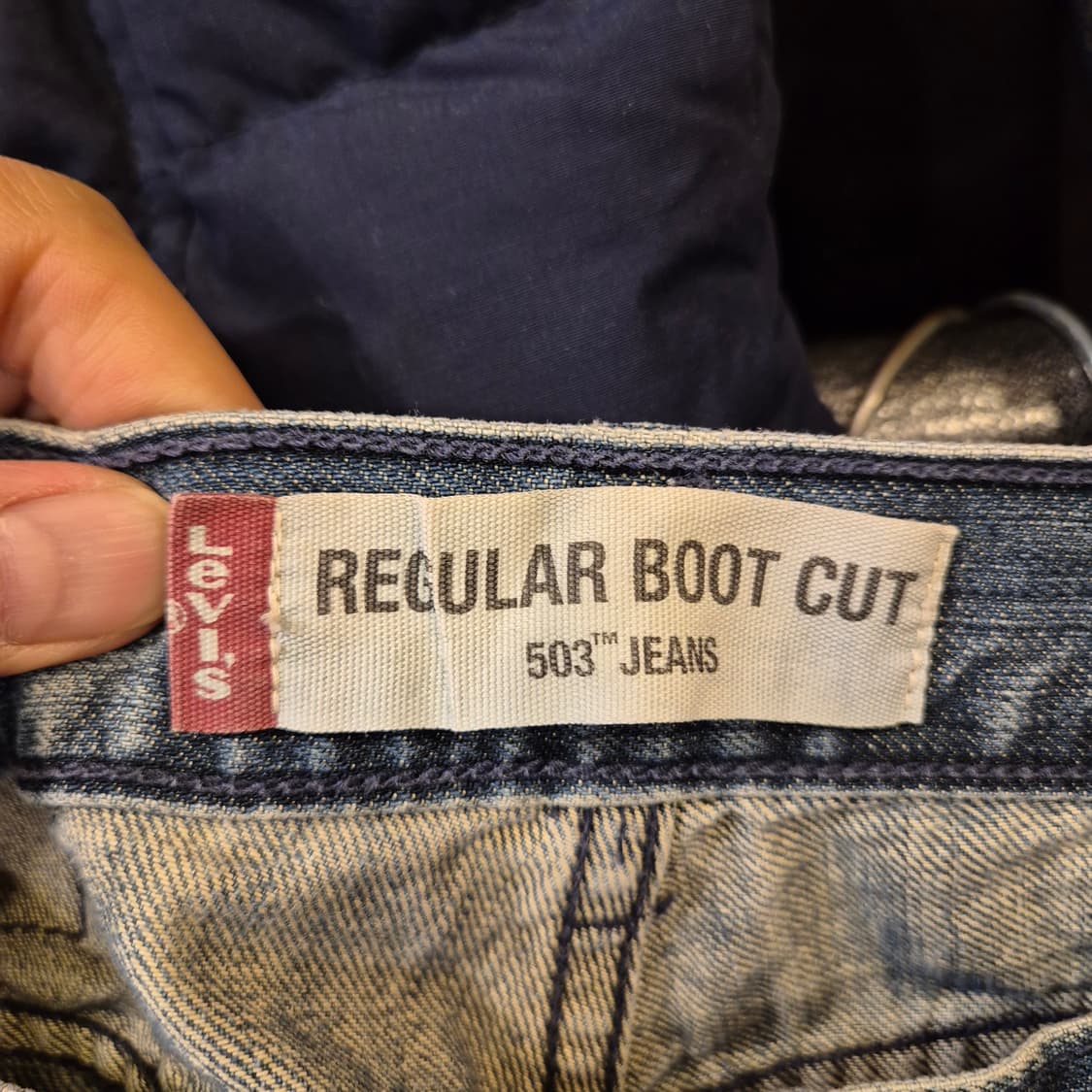 30~31인치 리바이스 503 레귤러부츠컷 워싱청바지  상품이미지4