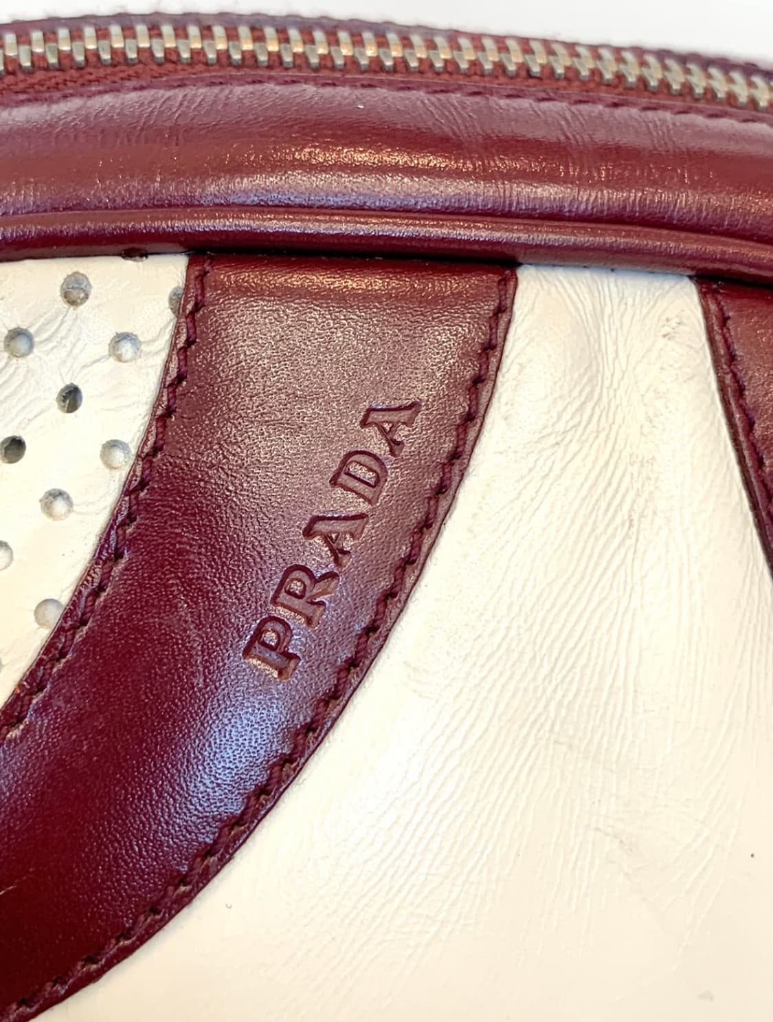 (정품) 프라다 빈티지 볼링백 상품이미지7