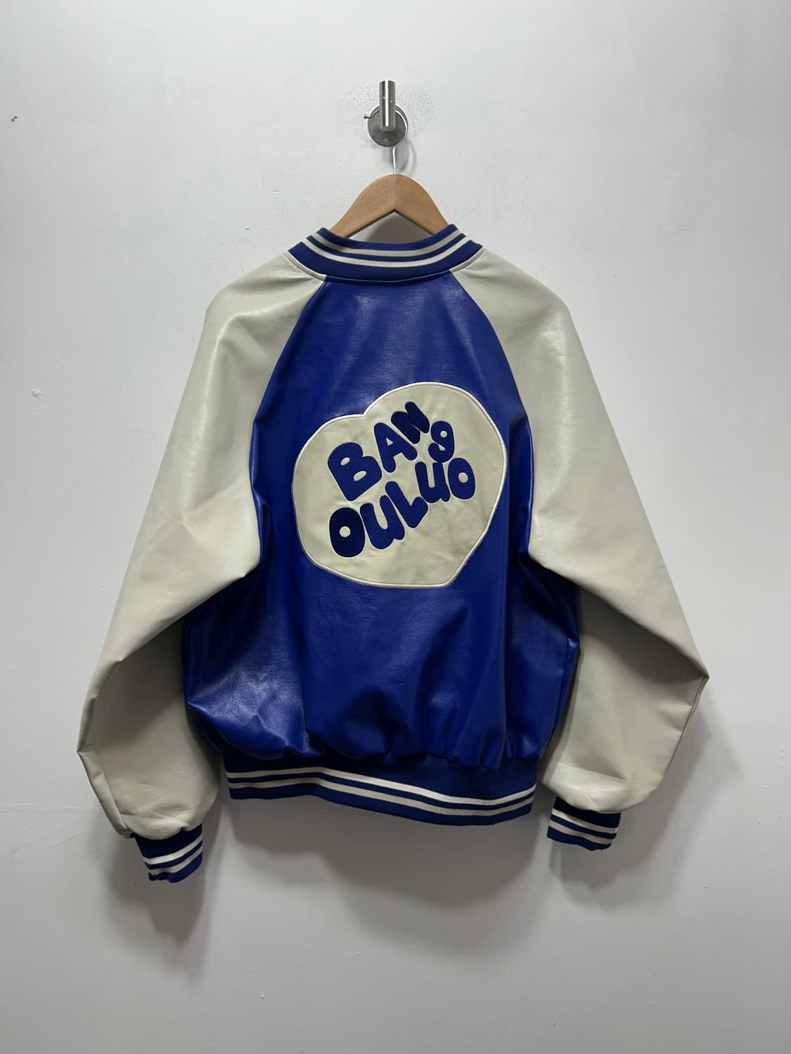 SHINE 남성 레자가죽 패더 봄버 점퍼 F  상품이미지2