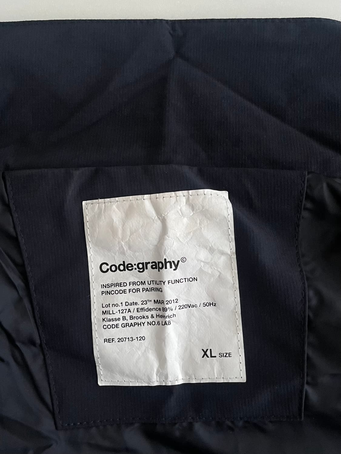 XL) 코드그라피  2-WAY 배색 테크 숏 자켓 네이비 상품이미지7